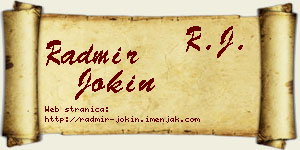 Radmir Jokin vizit kartica
